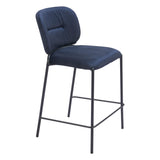 Plat Counter Stool, Blue, Set of 2-Furniture-High Fashion Home