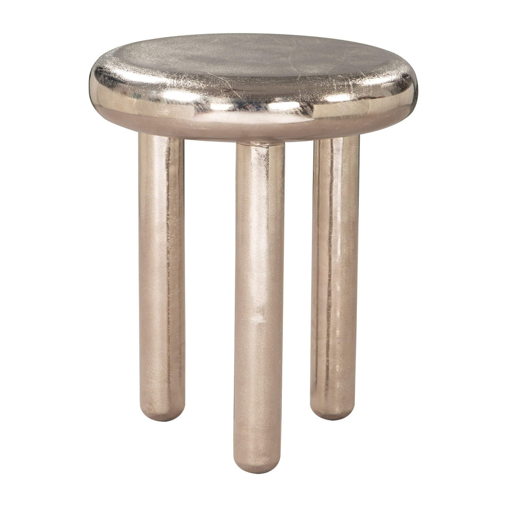 Arian Side Table Silver-Furniture - Accent Tables-High Fashion Home
