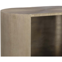 Siena Oval Nightstand, Antique Brass-Furniture - Bedroom-High Fashion Home
