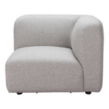 Biak Corner Chair, Gray-Furniture - Chair-High Fashion Home