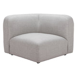 Biak Corner Chair, Gray-Furniture - Chair-High Fashion Home