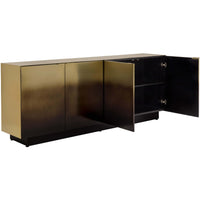 Calvosa Sideboard, Gold Black Ombre-Furniture - Storage-High Fashion Home
