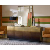 Calvosa Sideboard, Gold Black Ombre-Furniture - Storage-High Fashion Home