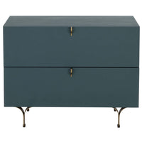 Celine Large Nightstand, Teal