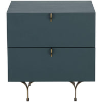 Celine Small Nightstand, Teal-Furniture - Storage-High Fashion Home
