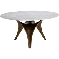 Bijon Round Dining Table, Antique Bronze