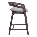 Troy Counter Stool, Dove Gray, Set of 2-Furniture-High Fashion Home