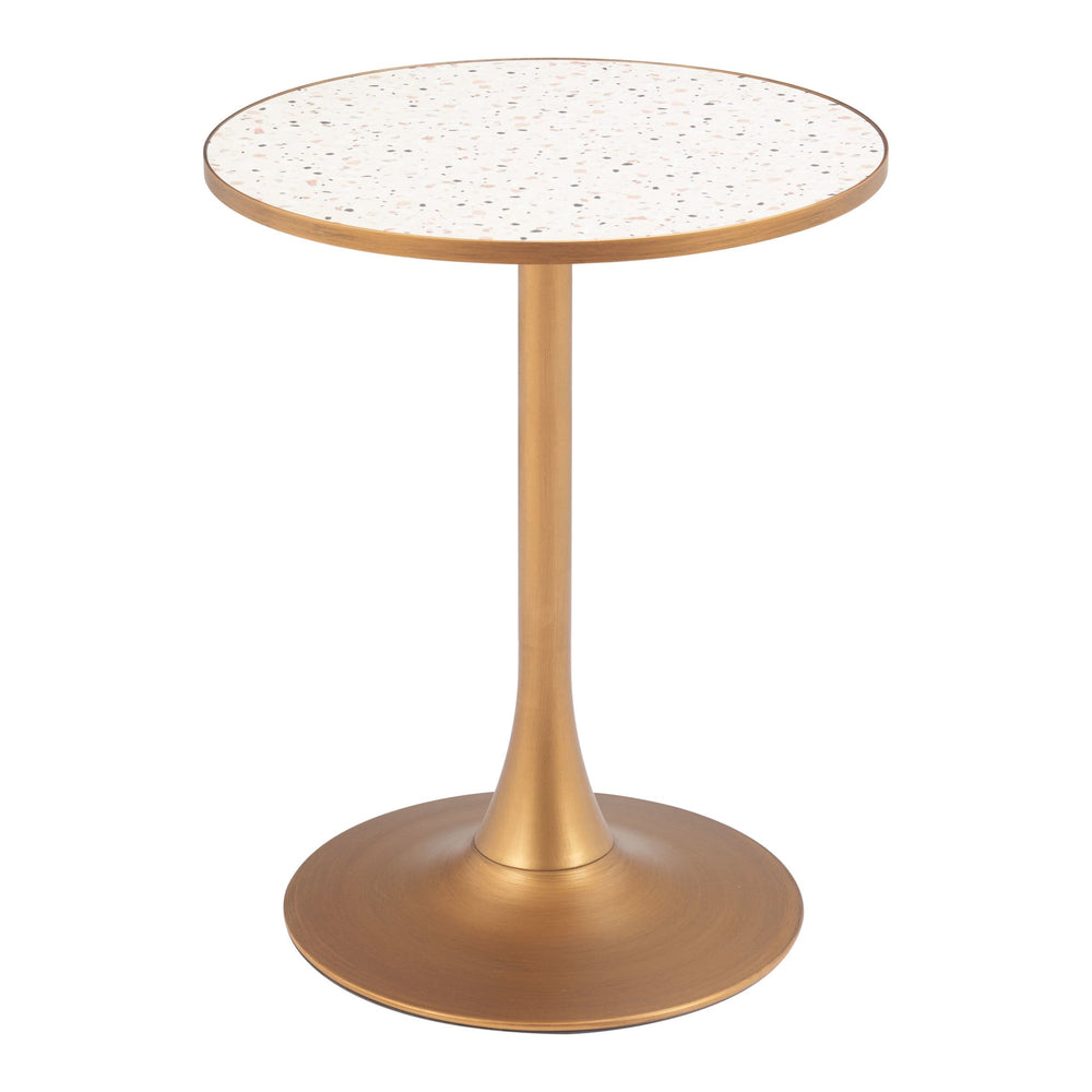 Bite Bistro Table, Beige-Furniture - Accent Tables-High Fashion Home