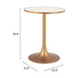 Bite Bistro Table, Beige-Furniture - Accent Tables-High Fashion Home