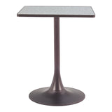 Spot Bistro Table, Gray-Furniture - Accent Tables-High Fashion Home