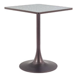 Spot Bistro Table, Gray-Furniture - Accent Tables-High Fashion Home