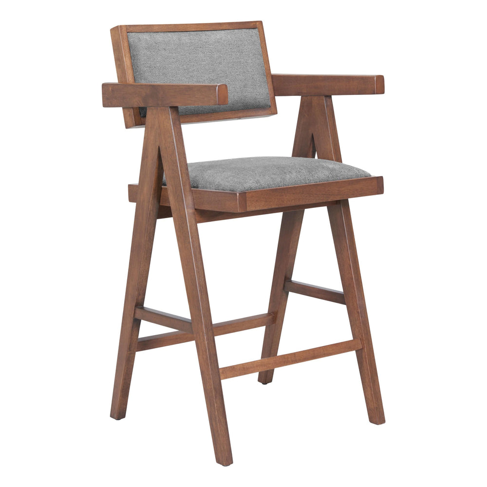Delhi Counter Stool, Gray, Set of 2-Furniture-High Fashion Home