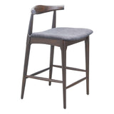 Tuzka Counter Stool, Gray, Set of 2-Furniture-High Fashion Home