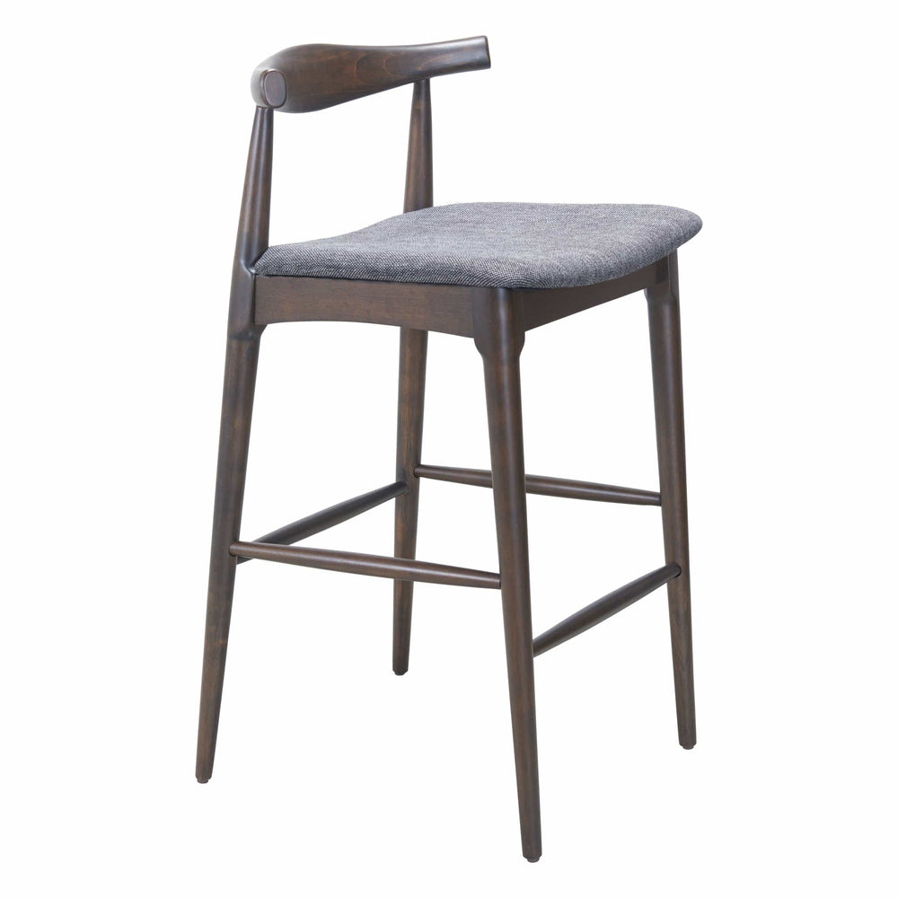 Tuzka Bar Stool, Gray, Set of 2-Furniture-High Fashion Home