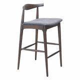 Tuzka Bar Stool, Gray, Set of 2-Furniture-High Fashion Home