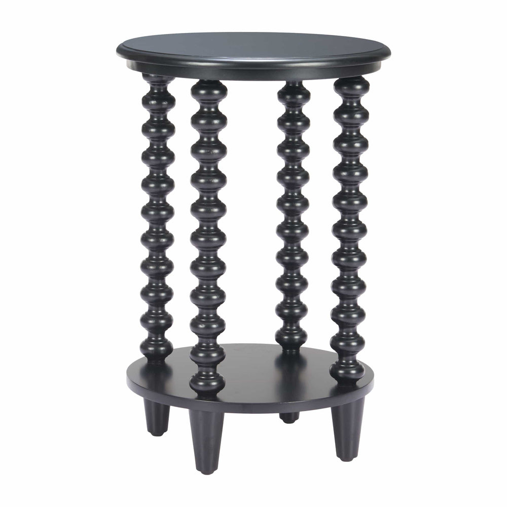 Gocce Side Table, Black-Furniture - Accent Tables-High Fashion Home