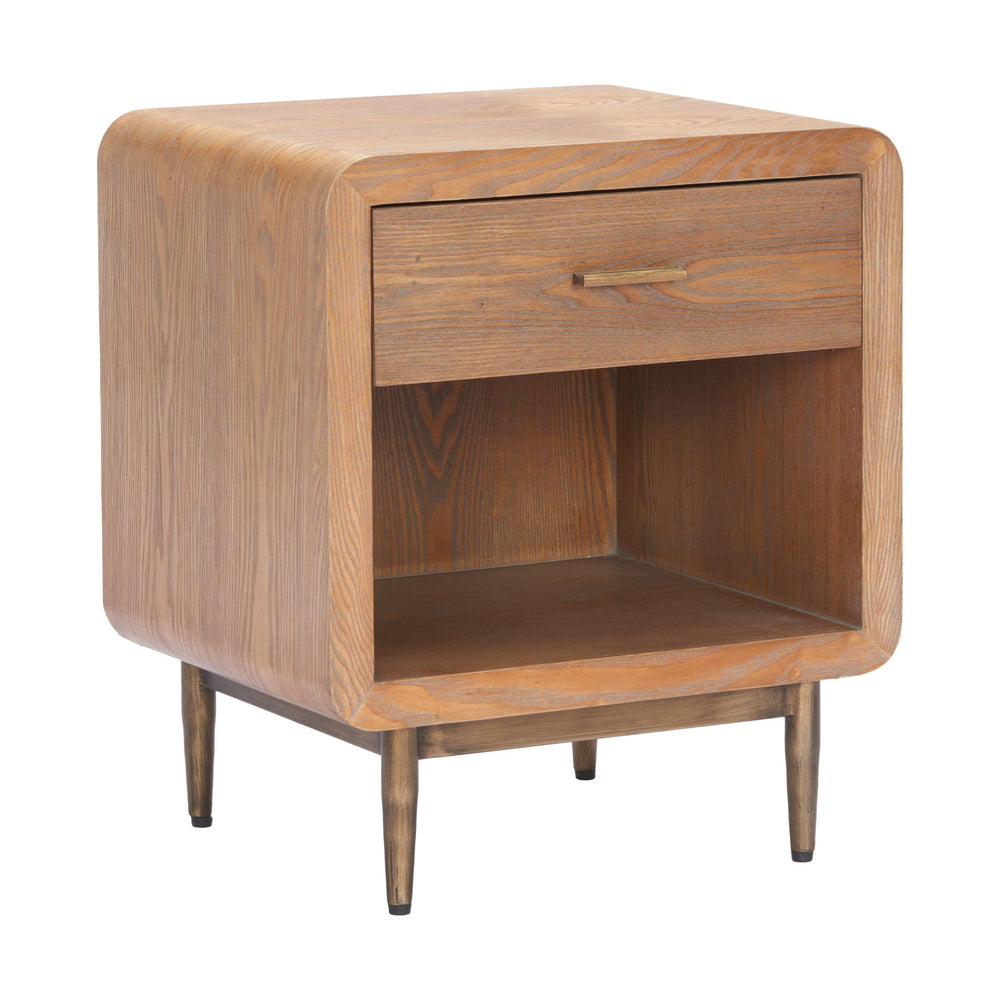 Vidaz Side Table, Brown-Furniture - Accent Tables-High Fashion Home