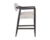 Keagan Leather Bar & Counter Stool, Saloon Light Grey-Furniture - Dining-High Fashion Home