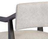 Keagan Leather Bar & Counter Stool, Saloon Light Grey-Furniture - Dining-High Fashion Home