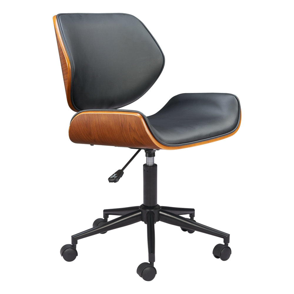 Flex Low Back Office Chair, Black-Furniture - Office-High Fashion Home