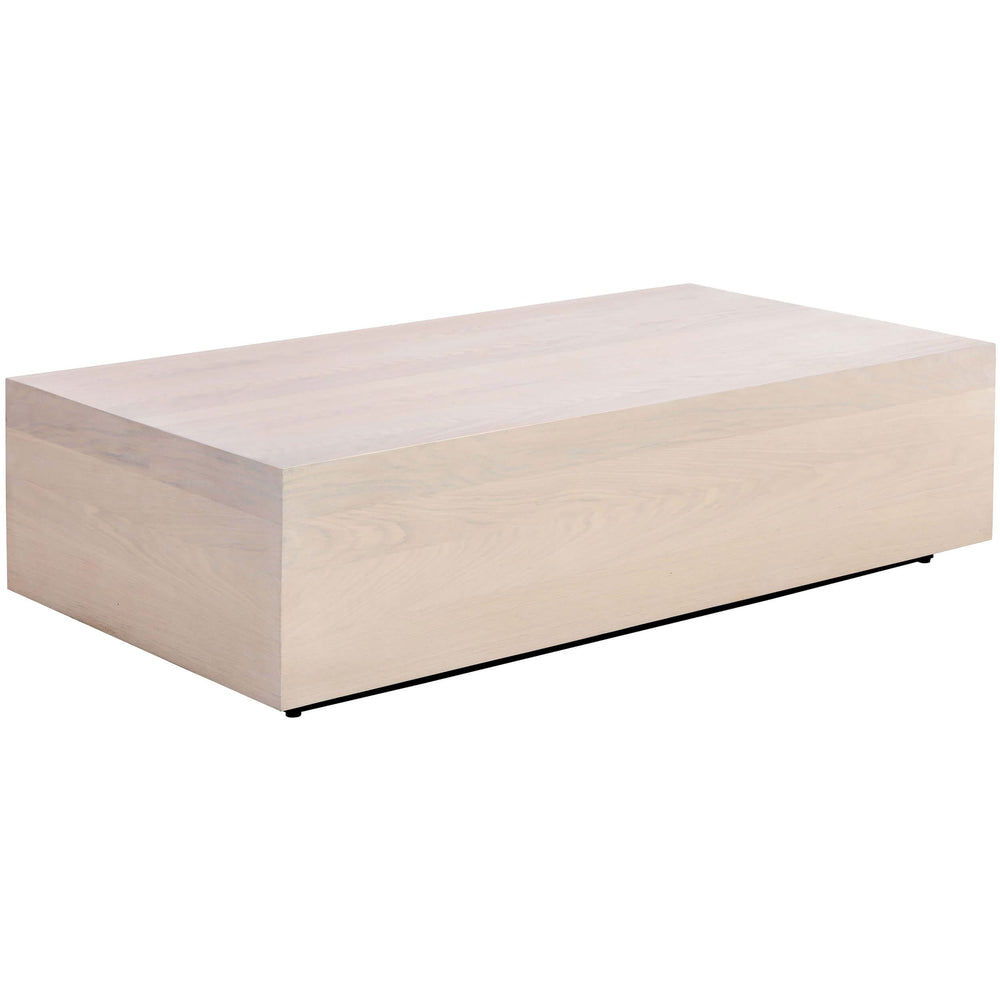 Frezco Rectangular Coffee Table, Light Oak-Furniture - Accent Tables-High Fashion Home