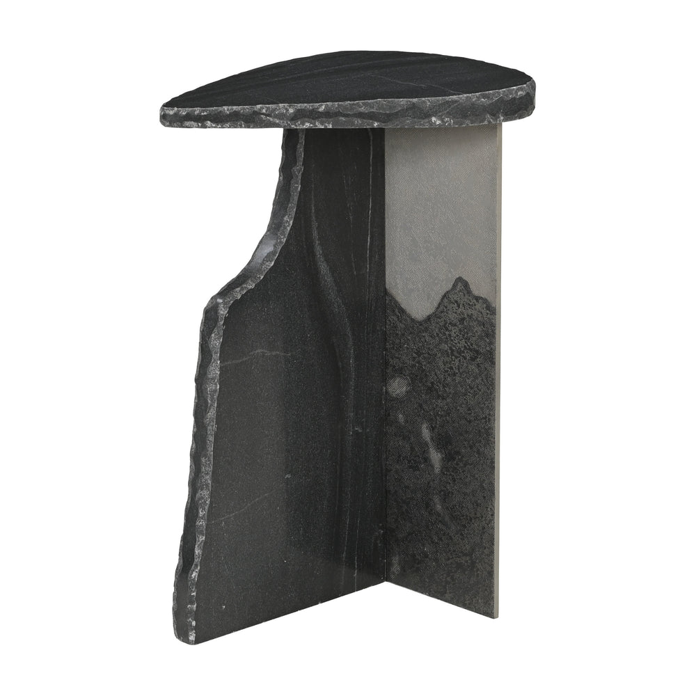 Surya Side Table, Black-Furniture - Accent Tables-High Fashion Home