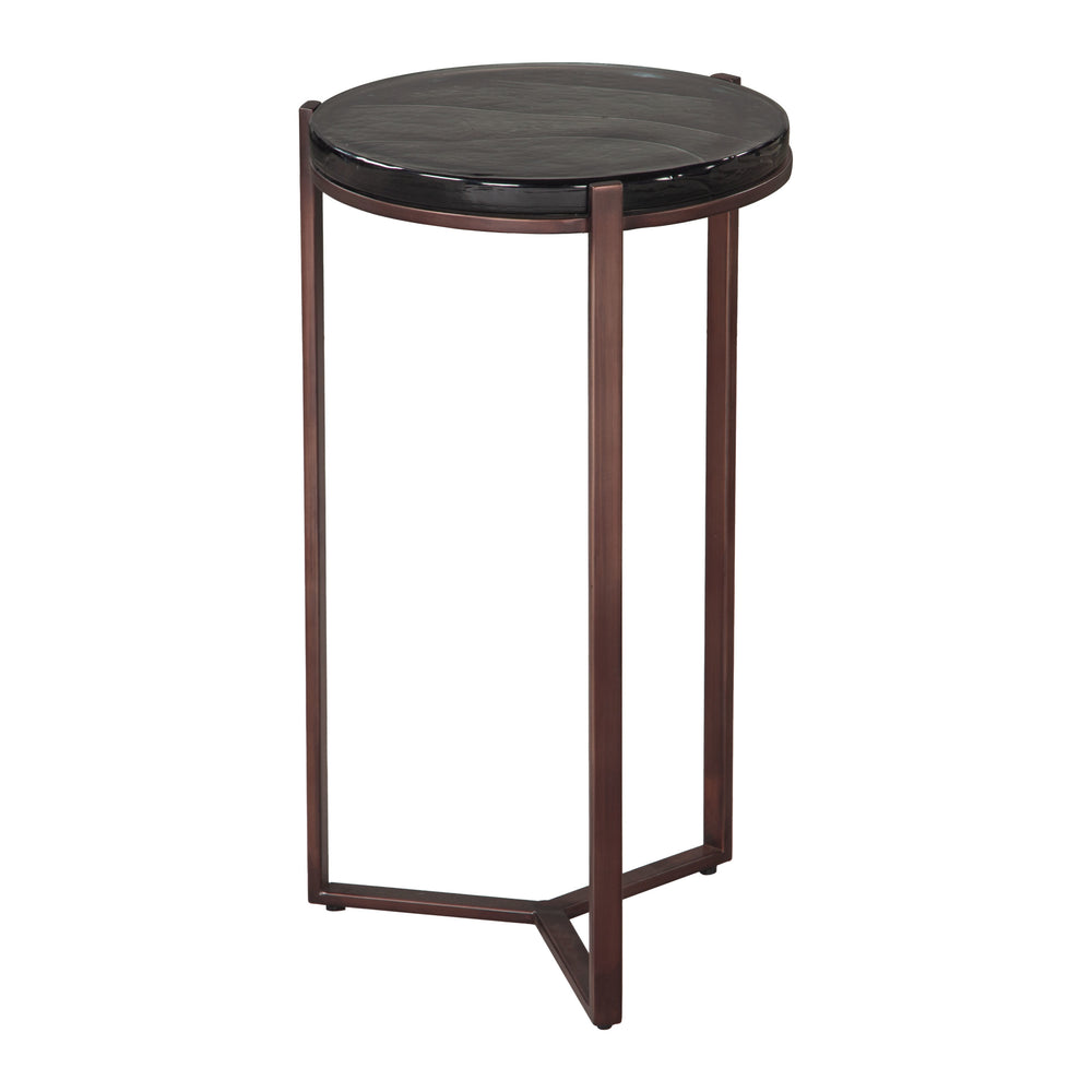 Daiza Side Table, Bronze-Furniture - Accent Tables-High Fashion Home