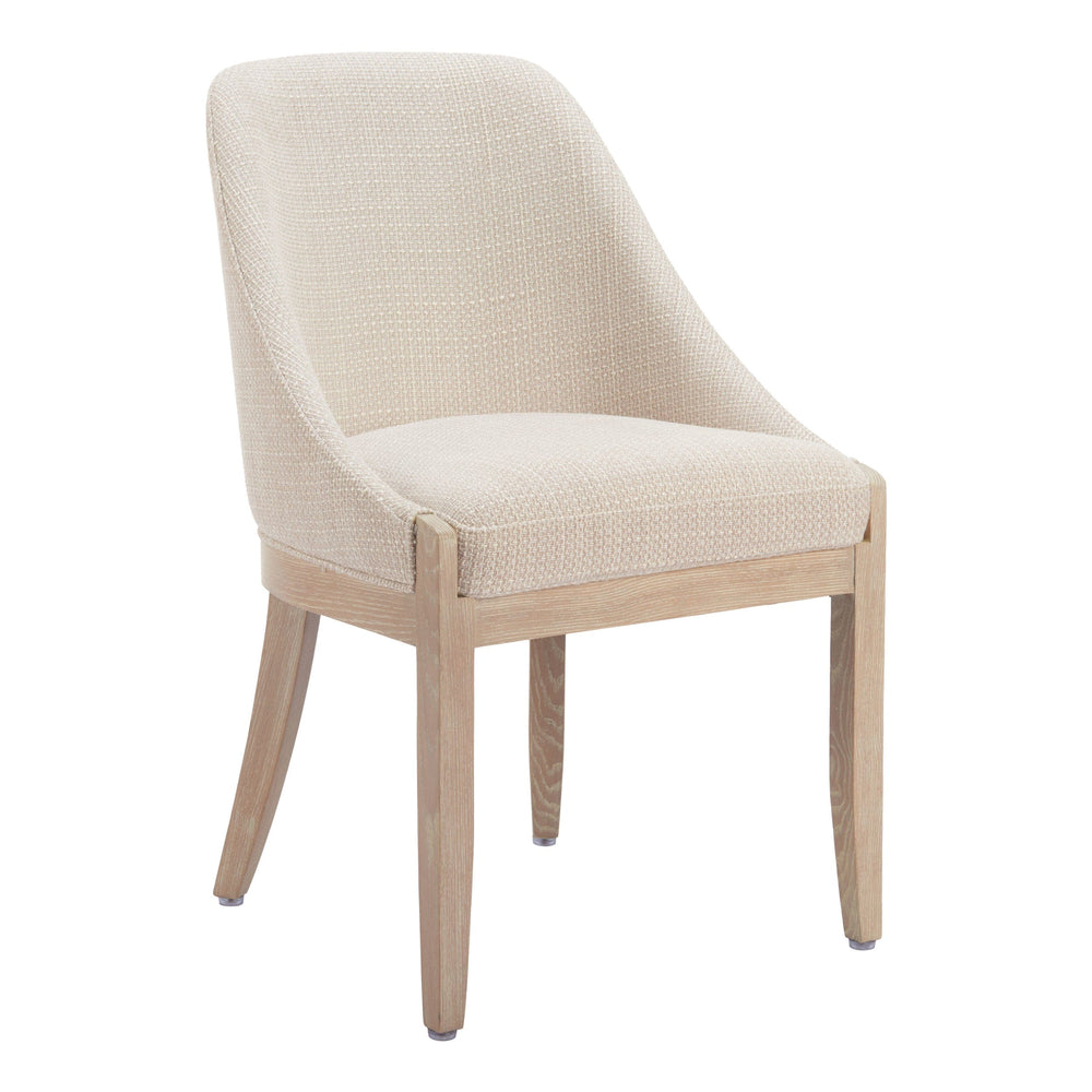 Calmo Dining Chair, Beige-Furniture - Dining-High Fashion Home