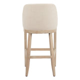 Calmo Bar Stool, Beige-Furniture-High Fashion Home