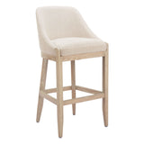 Calmo Bar Stool, Beige-Furniture-High Fashion Home