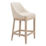 Calmo Counter Stool, Beige-Furniture-High Fashion Home