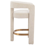 Saiko Counter Stool, Beige-Furniture - Dining-High Fashion Home