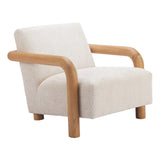 Subliem Chair, Cotton White-Furniture - Chair-High Fashion Home