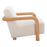 Subliem Chair, Cotton White-Furniture - Chair-High Fashion Home