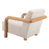 Subliem Chair, Cotton White-Furniture - Chair-High Fashion Home