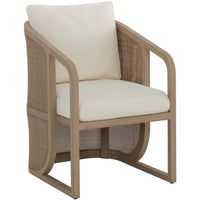 Palermo Dining Chair, Stinson Cream/Drift Brown-Furniture - Chairs-High Fashion Home