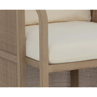 Palermo Dining Chair, Stinson Cream/Drift Brown-Furniture - Chairs-High Fashion Home