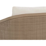 Palermo Dining Chair, Stinson Cream/Drift Brown-Furniture - Chairs-High Fashion Home