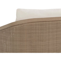 Palermo Dining Chair, Stinson Cream/Drift Brown-Furniture - Chairs-High Fashion Home