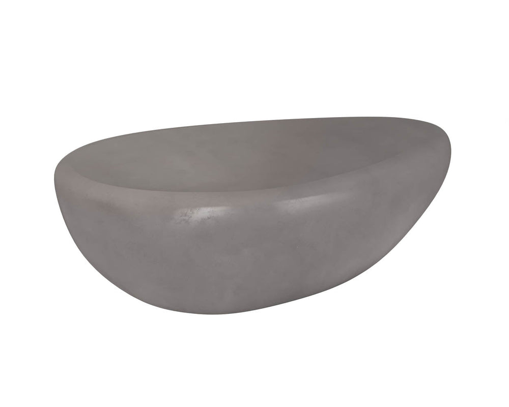 Corvo Outdoor Coffee Table, Large, Grey-Furniture - Accent Tables-High Fashion Home