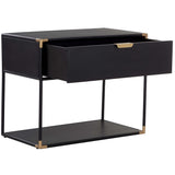 Doone Nightstand, Black