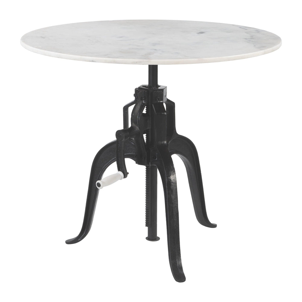 Mufid Bistro Table, White-Furniture - Accent Tables-High Fashion Home