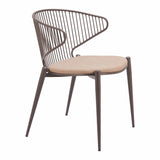 Silues Dining Chair, Taupe-Furniture - Dining-High Fashion Home