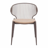 Silues Dining Chair, Taupe-Furniture - Dining-High Fashion Home