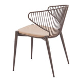 Silues Dining Chair, Taupe-Furniture - Dining-High Fashion Home