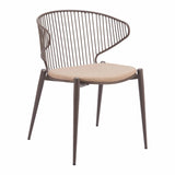 Silues Dining Chair, Taupe-Furniture - Dining-High Fashion Home