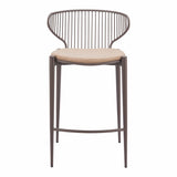 Silues Counter Stool, Taupe, Set of 2-Furniture-High Fashion Home