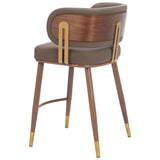 Brew Counter Stool, Brown/Walnut