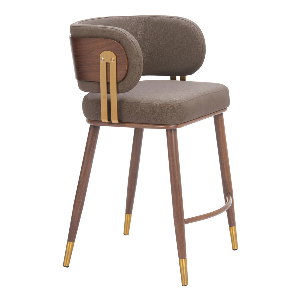 Brew Counter Stool, Brown-Furniture-High Fashion Home