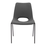 Desi Armless Dining Chair, Black, Set of 2-Furniture - Dining-High Fashion Home